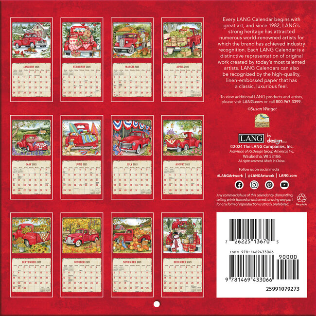 el Mini Calendario Trucking Along 2025? Simplemente en línea