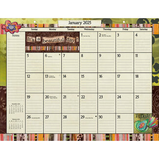 LANG Colour my World Deskpad Kalender 2025