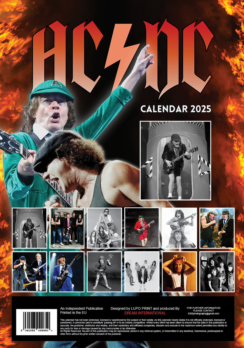 Buy AC / DC Calendar 2025 A3? Quick and easy online