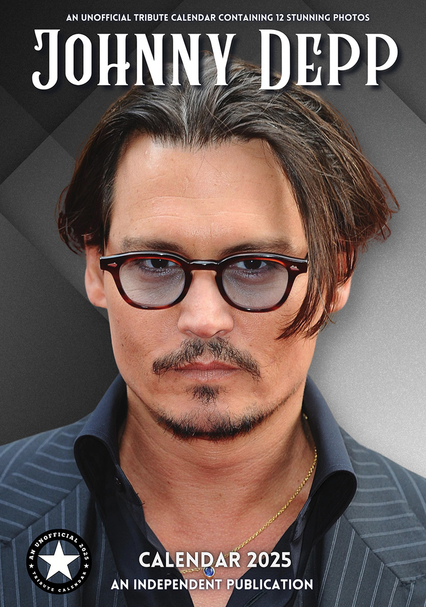 Johnny Depp Calendar 2025 A3