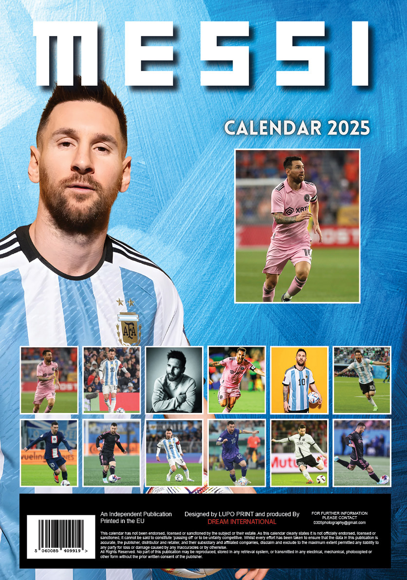 Buy Lionel Messi Calendar 2025 A3? Quick and easy online
