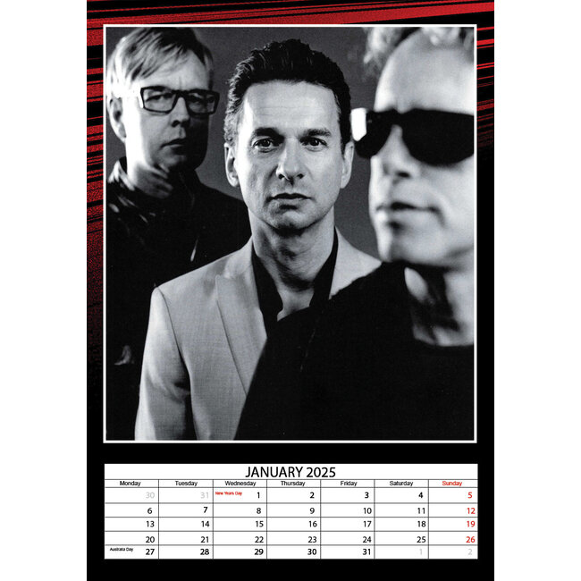 Calendrier Depeche Mode 2025 A3