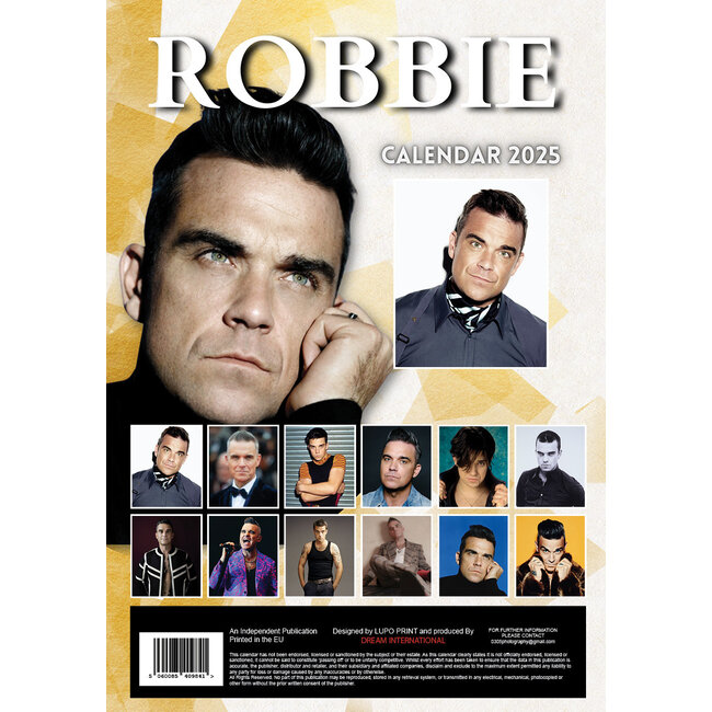 Acheter le Calendrier Robbie Williams 2025 A3 ? Commande facilement en