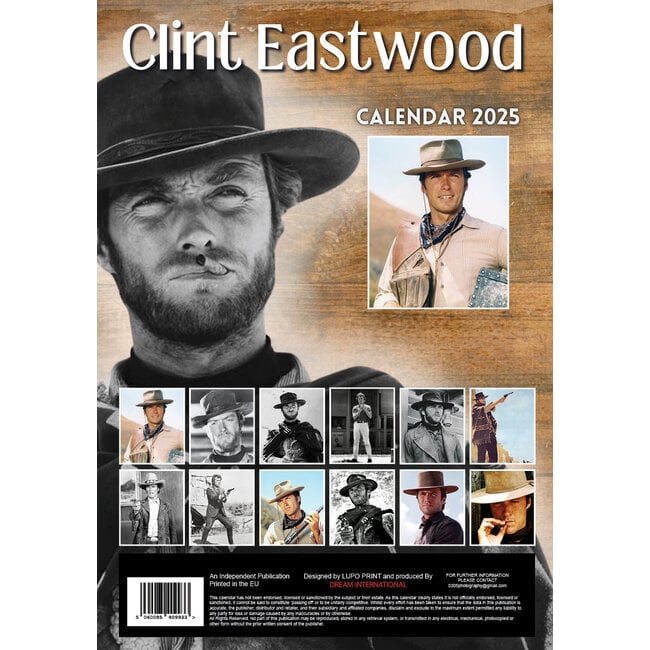 Acheter le calendrier Clint Eastwood 2025 A3 ? Rapidement et facilement