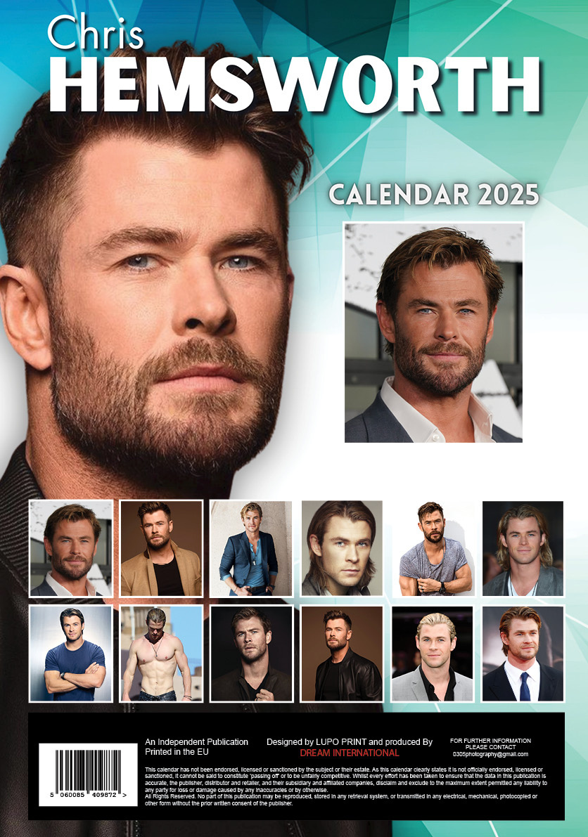 Buying Chris Hemsworth Calendar 2025 A3? Quick and easy online