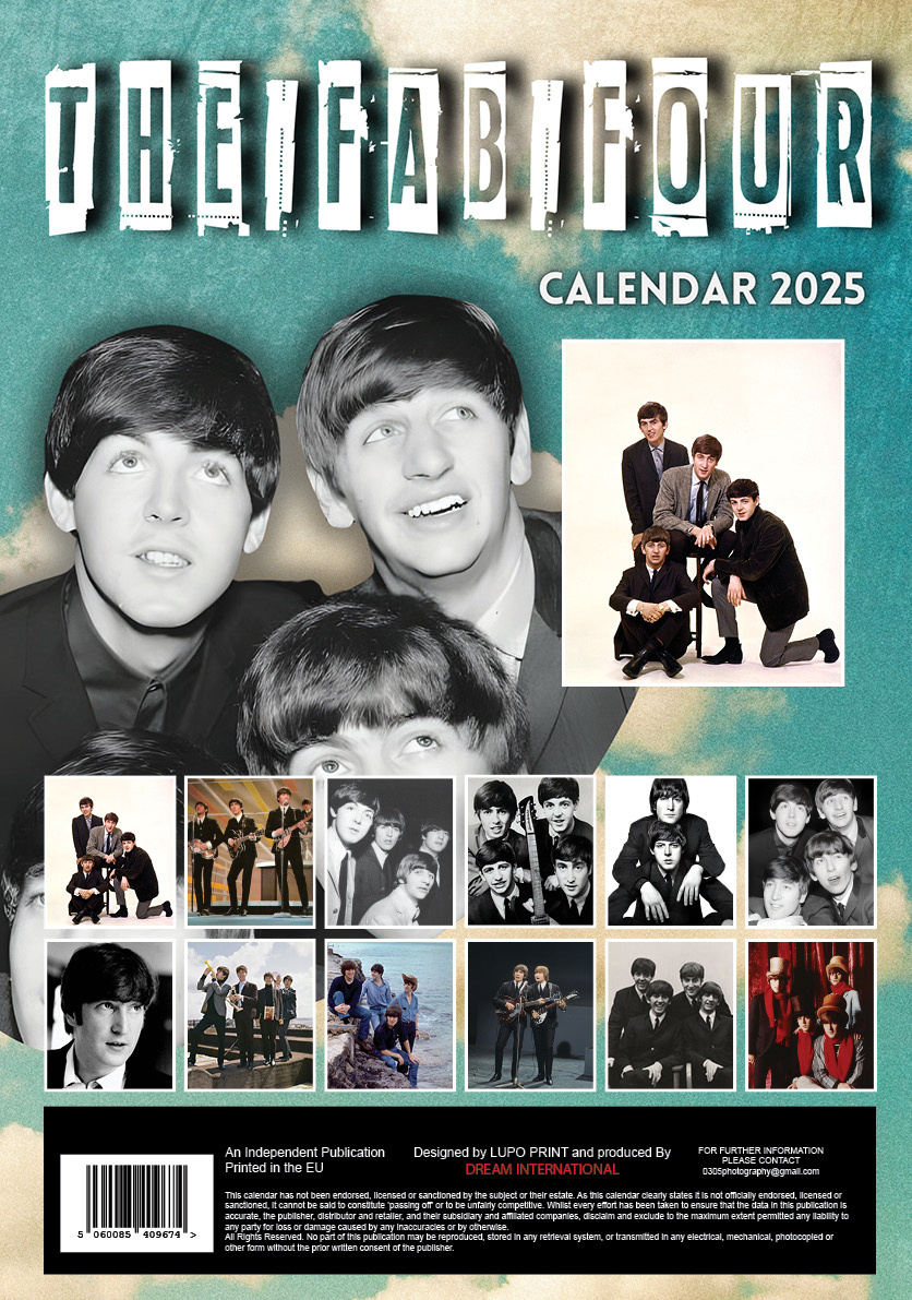 Acheter The Beatles Calendar 2025 A3 ? Commande en ligne