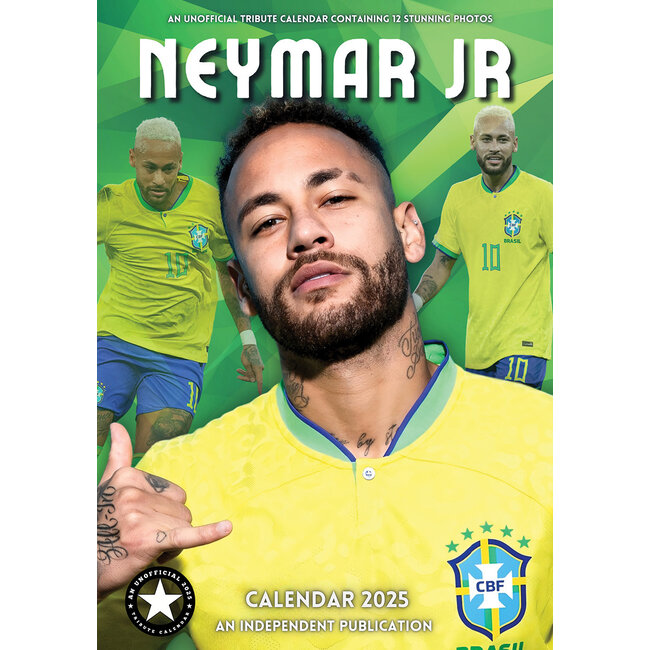 Neymar Calendar 2025 A3