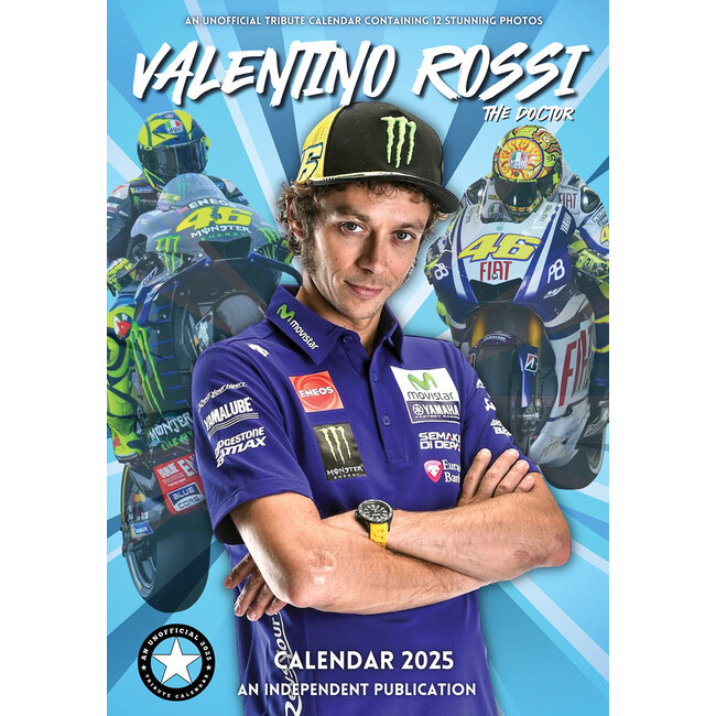 ¿Compras el Calendario Valentino Rossi 2025? Pídelo online - Shopcalendars.com