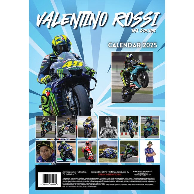 ¿Compras el Calendario Valentino Rossi 2025? Pídelo online - Shopcalendars.com