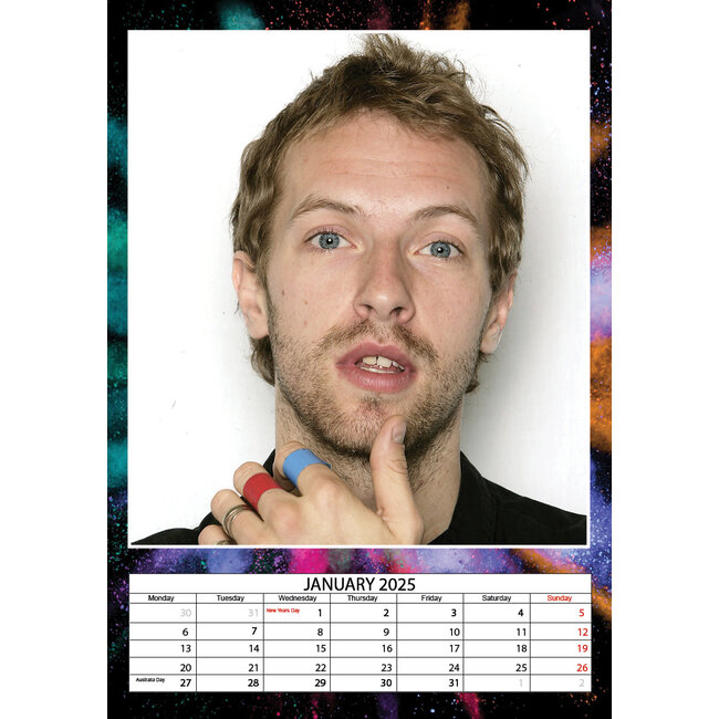 Buying Chris Martin Calendar 2025 A3? Order online quickly and easily