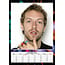 Coldplay - Calendario Chris Martin 2025 A3