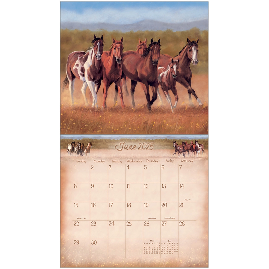 Buying Horses Calendar 2025 Art Work by Victoria Wilson Schultz