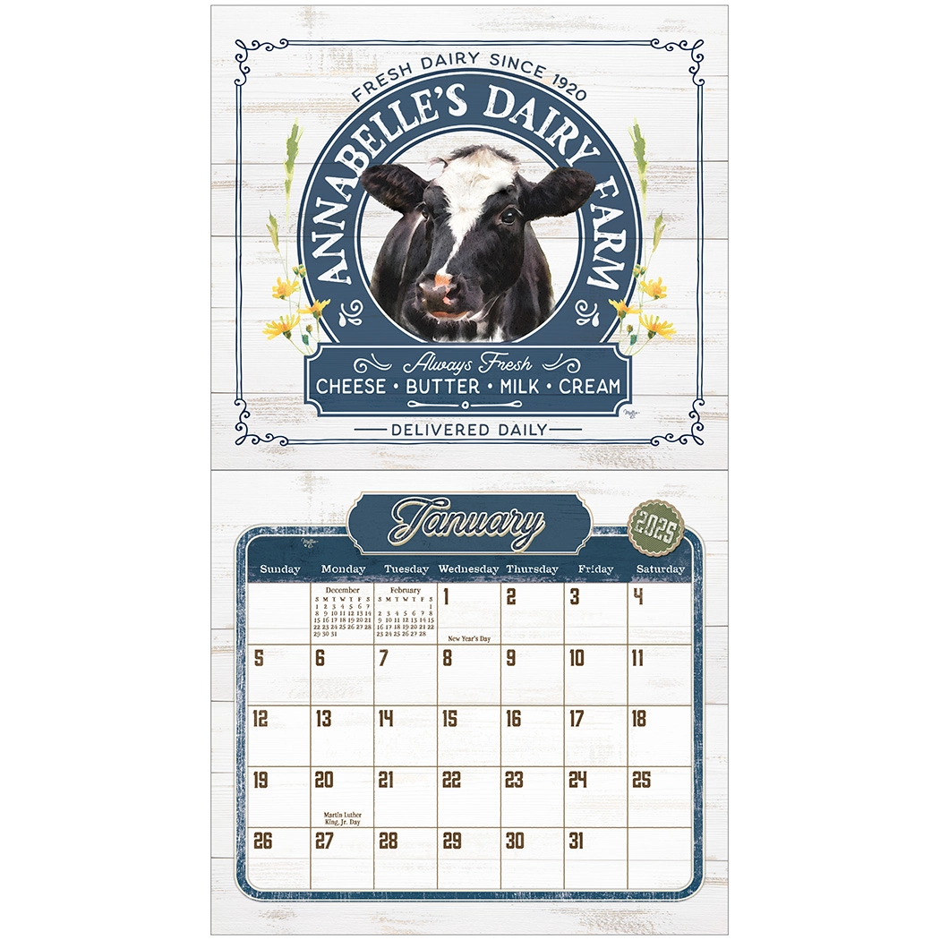 Acheter le Calendrier de la ferme à la table 2025 ? Oeuvre d'art de