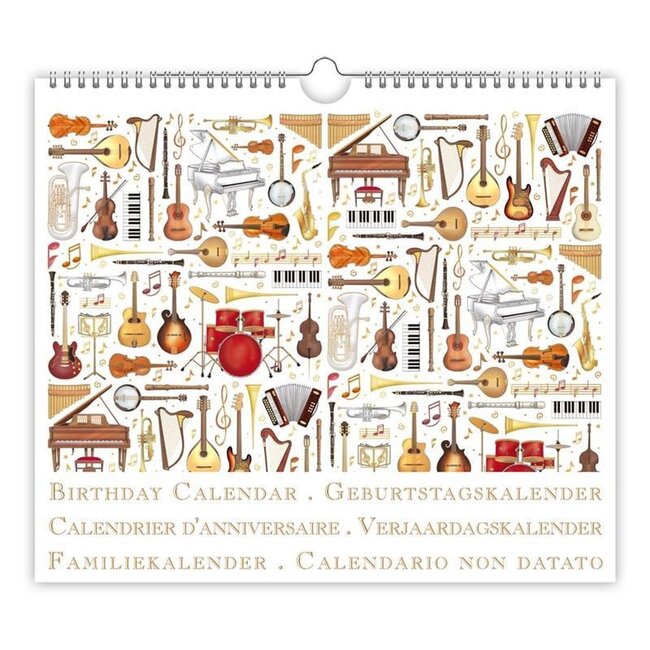 Calendario de cumpleaños Instrumentos
