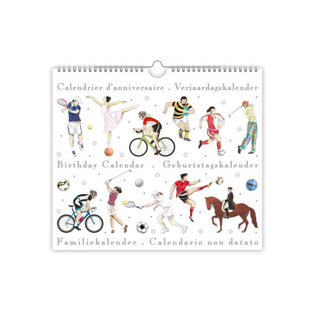 Birthday calendar Sports