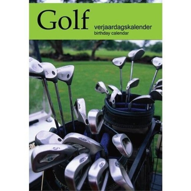 Calendario de cumpleaños de golf
