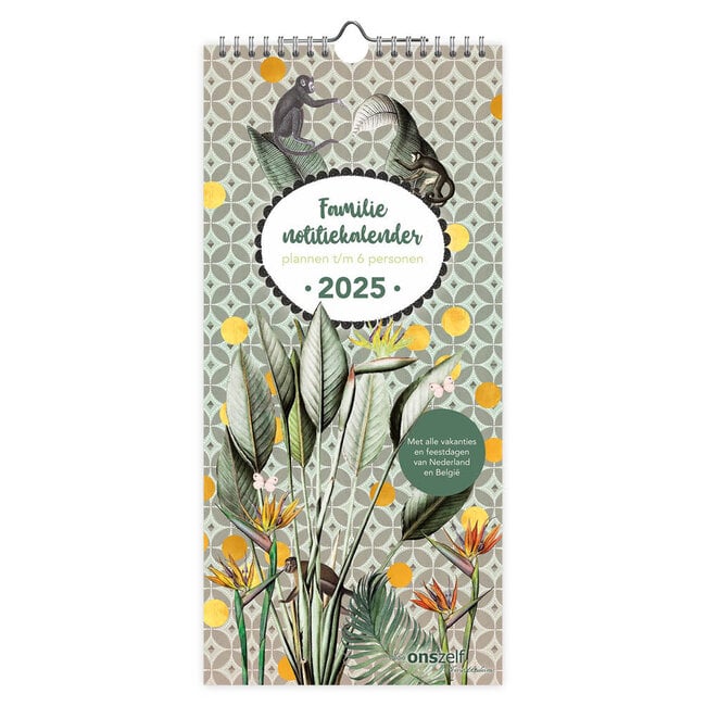 Family Note Calendar 2025 Ourselves 6 pers.