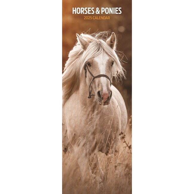 Paarden en Ponies Kalender 2025 Slimline