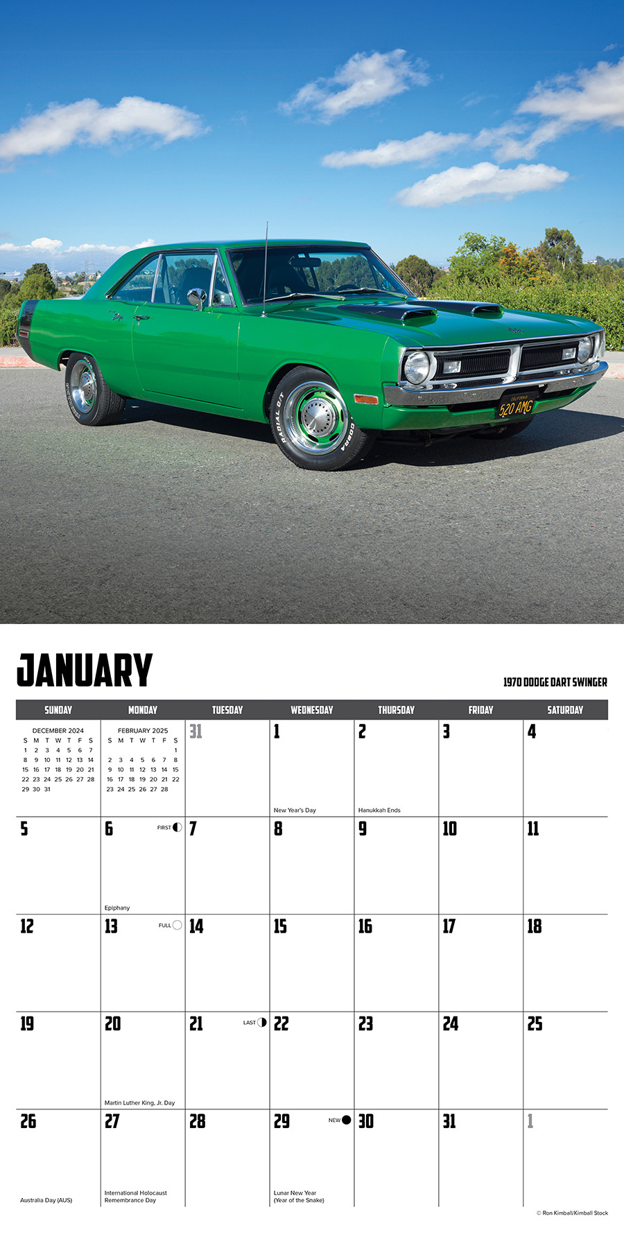 el Calendario 2025 de American Muscle Cars? Simplemente haz tu
