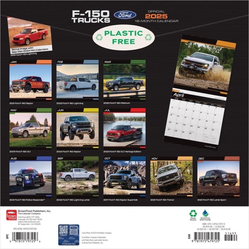 Buying Ford F150 Trucks Calendar 2025? Quick and easy online ordering