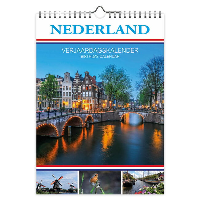 Netherlands Birthday calendar A4