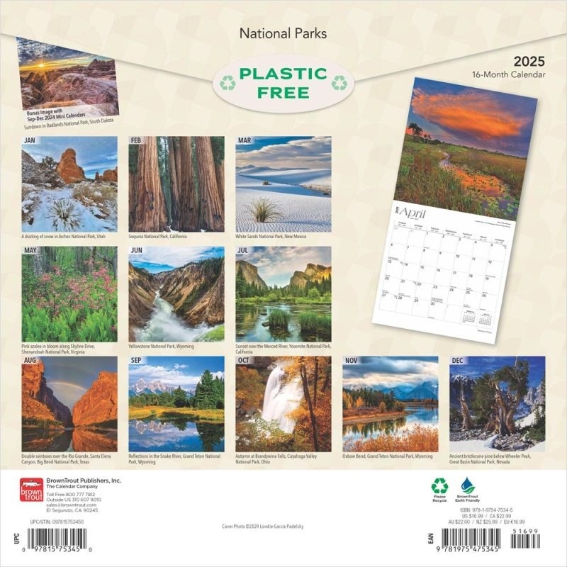Buying National Parks Calendar 2025? Order online quickly and easily