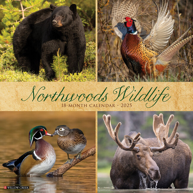 Willow Creek Northwoods Wildlife Calendar 2025