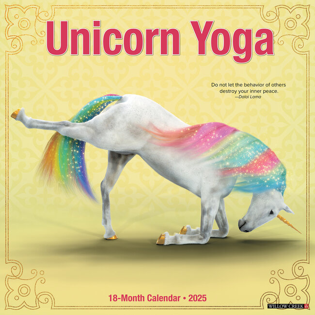 Einhorn Yoga Kalender 2025