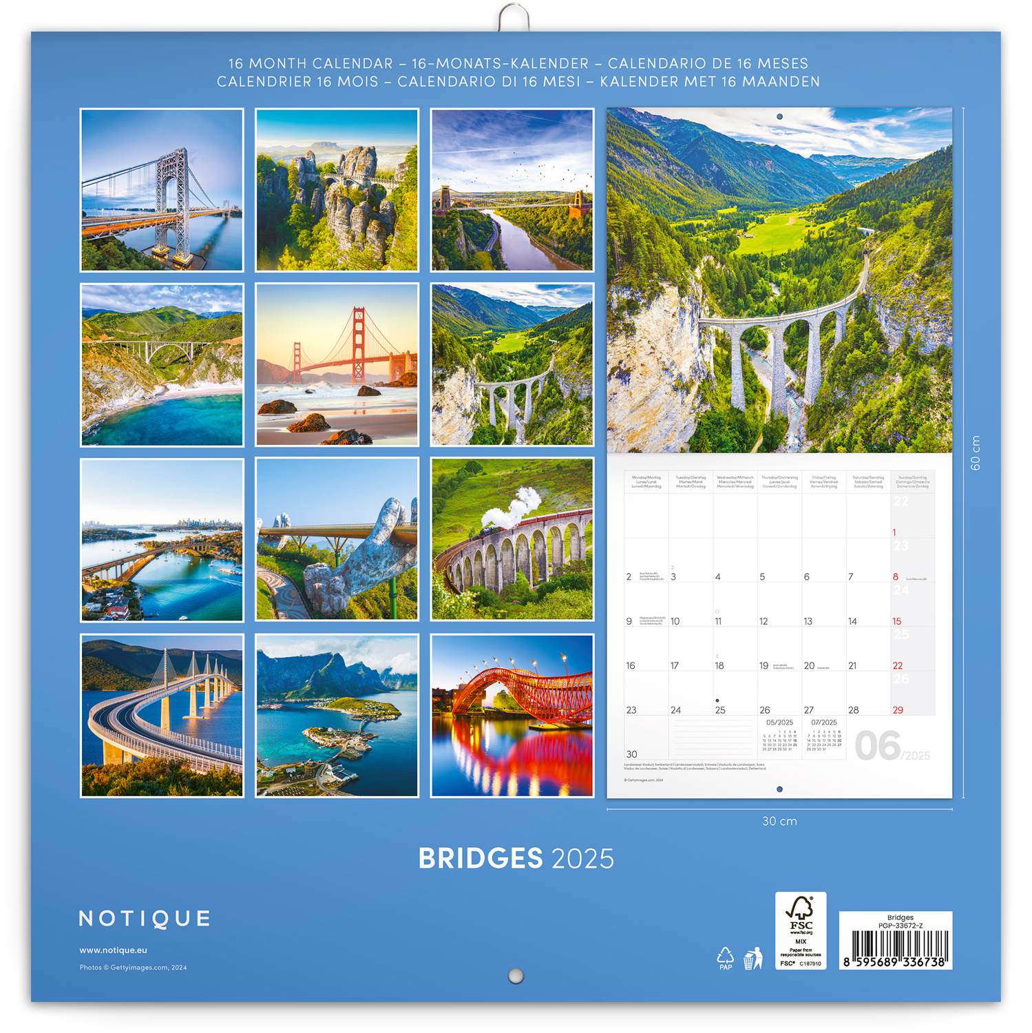 Buying Bridges Calendar 2025? Order online quickly and easily