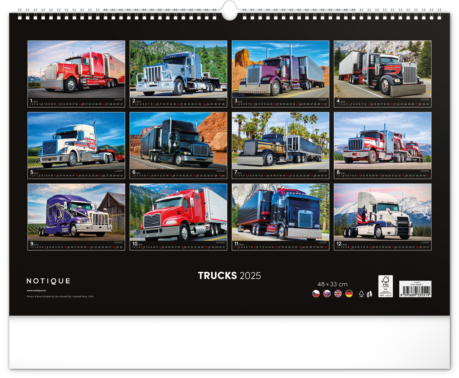 Buying Trucks Calendar 2025 Order easily online