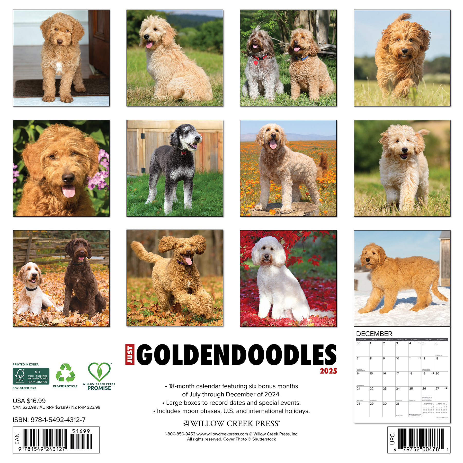 Comprar Calendario Goldendoodle 2025 Haz tu pedido online de forma