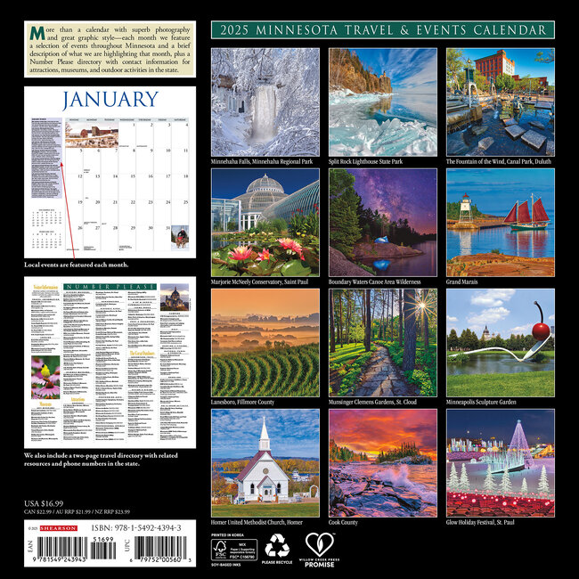 el Calendario de Minnesota 2025? Haz tu pedido en línea de