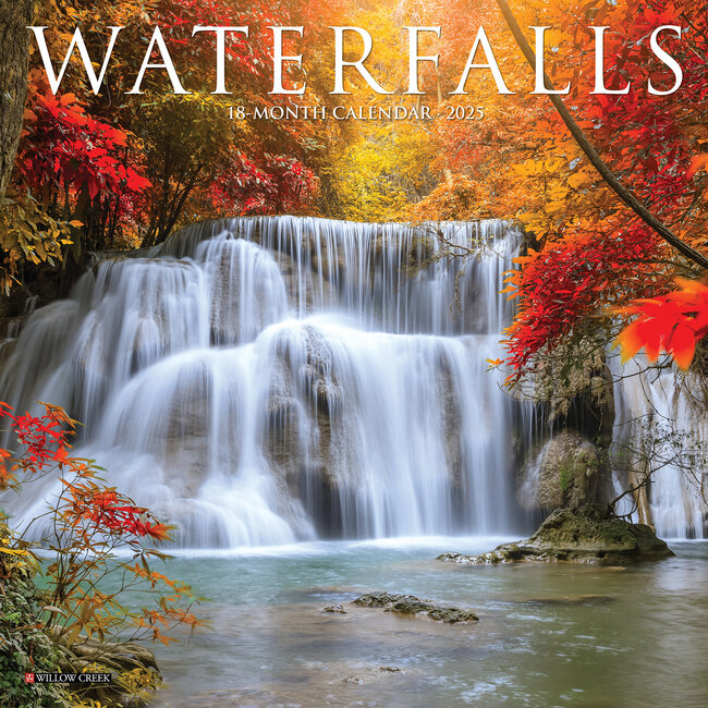 Waterfalls Calendar 2025 Mini
