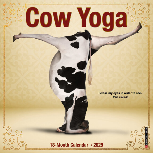 Cows Yoga Calendar 2025 Mini