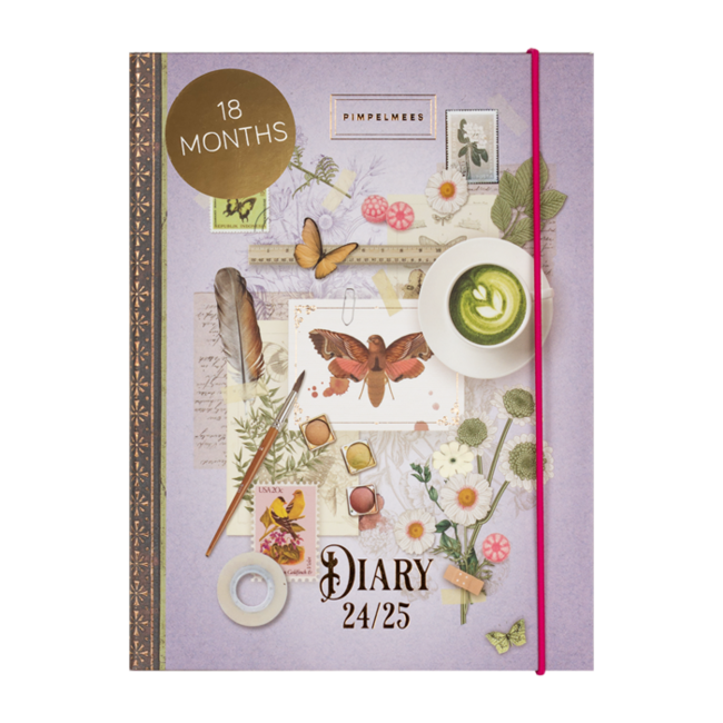 Pimpelmees Blue Tit A5 School Diary 2024 - 2025 Berry