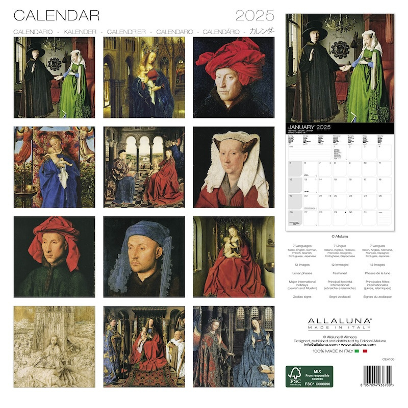 Comprar Calendario Van Eyck 2025 Haz tu pedido online de forma rápida y sencilla