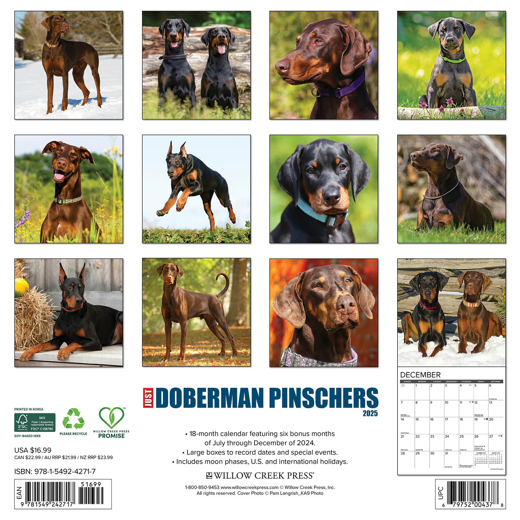 Comprar Calendario Dobermann 2025 Haz tu pedido online de forma fácil
