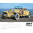 Classic Cars and Trucks Calendar 2025 Boxed