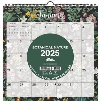 Willow Creek Botanic Spiral Calendar 2025