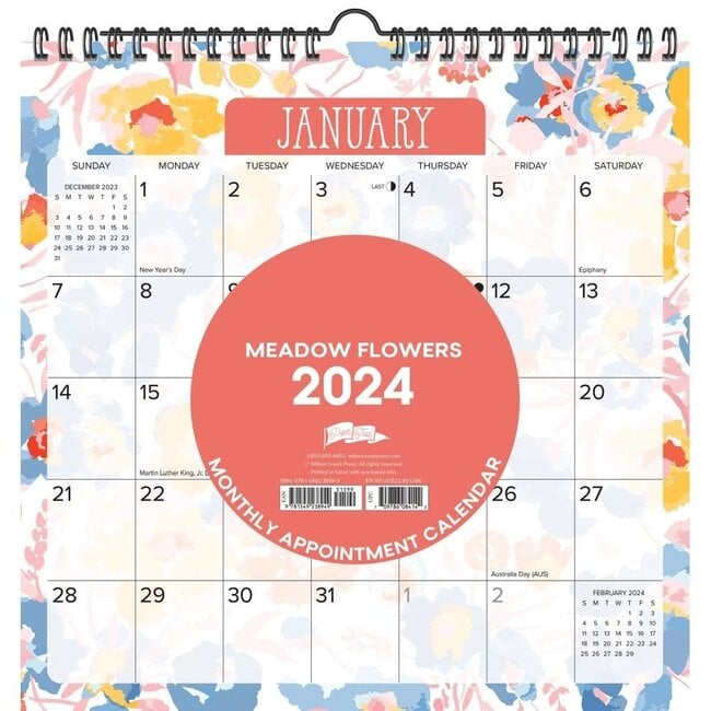 Calendario a spirale Fiori di Prato 2025
