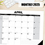 Basic Desk Pad - Bureau Kalender 2025