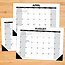 Basic Desk Pad - Calendrier de bureau 2025