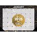 Willow Creek Celestial Desk Pad - Desk Calendar 2025 Narrow