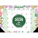 Willow Creek Suculentas Desk Pad - Calendario de escritorio 2025 Estrecho