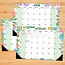 Succulents Desk Pad - Desk Calendar 2025 Narrow