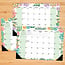 Suculentas Desk Pad - Calendario de escritorio 2025 Estrecho