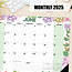 Sous-main Succulents - Calendrier de bureau 2025 étroit