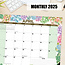 Sous-main Succulents - Calendrier de bureau 2025