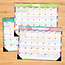 Watercolour Stripes Desk Pad - Desk Calendar 2025