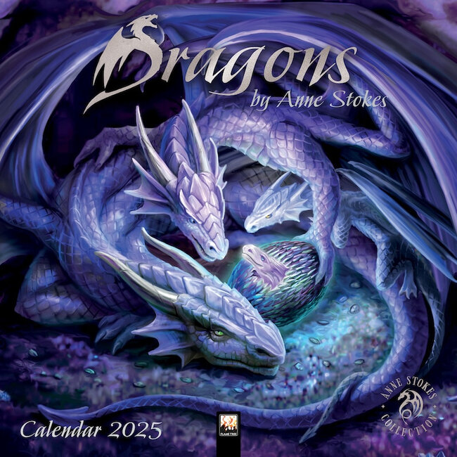 Flame Tree Anne Stokes Calendrier 2025 Dragons